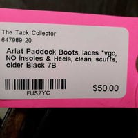 Paddock Boots, laces *vgc, NO insoles & Heels, clean, scuffs, older
