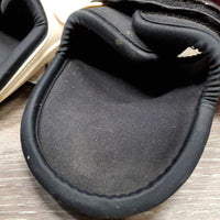 Open Front & Hind Boots, velcro *gc, clean, stains, scrapes, mnr dirt
