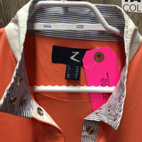 LS Sun Show Shirt, attached snap collar, 1/2 Snap Up, mesh sleeves *xc, mnr crinkled collar & cuffs
