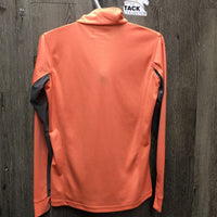 LS Sun Shirt, 1/4 Zip Up, mesh sleeves *vgc, mnr inner seam rubs
