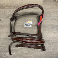 Browband, Crank, Flash,1 Cheek ONLY *NO Crown or Chin Pad *vgc, dirt, scraped edges, rubs
