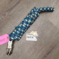 Braided Cotton Lead Rope, Safety Snap *gc, mnr dirt?stains, rubs & snags/cut threads
