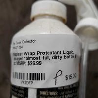 Wrap Protectant Liquid, sprayer *almost full, dirty bottle
