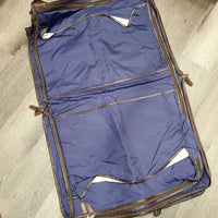 Hvy Fold Up Garment Bag, handles *gc, older, v.peeled edges
