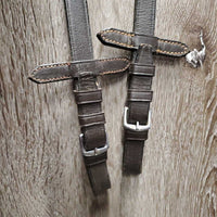 FS/Rsd Bridle, Braided Reins, Buckles *gc, v.stiff & v.dry, dirty, scraped edges
