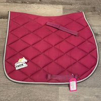 Thick Quilt Jumper Saddle Pad, piping, tabs *vgc, dirt, hair
