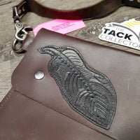 Narrow Leather Purse Bag - Satchel, adjustable strap *vgc, mnr stains
