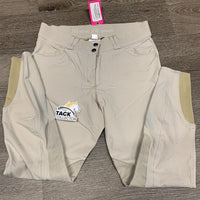 Euroseat Breeches *gc, clean, v.rubbed waist, mnr stains, v.pilly inside, dingy/discolored
