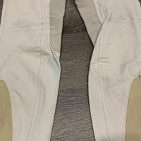 Euroseat Breeches *gc, clean, v.rubbed waist, mnr stains, v.pilly inside, dingy/discolored
