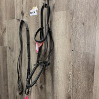 Soft Rsd/Padded Bridle, Buckles, Cotton Web Reins *NO Flash, gc, dirt, rubs, scuffs, film, faded, creased, chewed/bent edge
