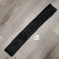 Cotton Web Fleece Dressage Girth, 2x els *gc, clean, clumpy, hairy, pilly, older
