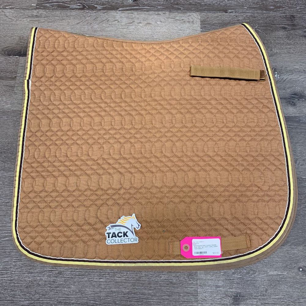 Quilt Jumper Saddle Pad, tabs *gc, clean, v.pilly, faded