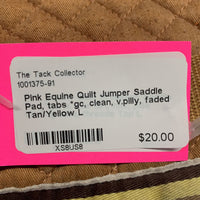 Quilt Jumper Saddle Pad, tabs *gc, clean, v.pilly, faded
