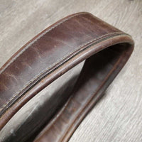 Padded Leather Girth, 1x els *gc, mnr dirt, stains, scuffs, creases, older
