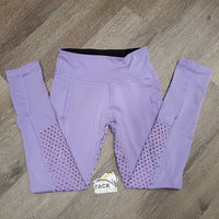 Sticky Full Seat Riding Tight Breeches, 2x thigh pockets *vgc, mnr stains, seam rubs & frays
