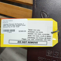 17 XW *6.25" Stubben Roxane All Purpose, 2 Billet Guards, Blue Stubben Cover, Med Long Front Pencil Block, Wool Flocking, Flaps: 14"L x 13.25"W Serial #: 562 0078 31.5
