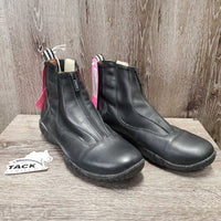 Pr Soft Paddock Boots, zips *xc, clean, mnr seam residue