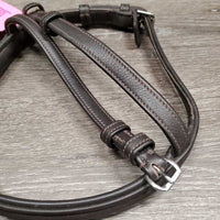 Rsd/Padded FS Cavesson Monocrown Noseband ONLY, 2x buckles *like new, clean, mnr dirt
