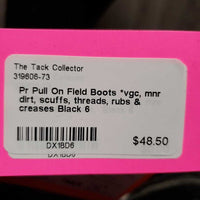 Pr Pull On Field Boots *vgc, mnr dirt, scuffs, threads, rubs & creases