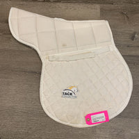 Quilt Fitted Hunter Saddle Pad *gc, mnr hair, dirt, stains, pilly, snags, rubs, v.threaded underside
