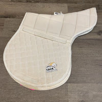 Quilt Fitted Hunter Saddle Pad *gc, mnr hair, dirt, stains, pilly, snags, rubs, v.threaded underside
