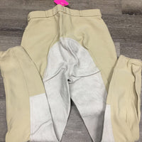 Hvy Ribbed Full Seat Breeches *gc, older, mnr stains & snags, pilly, rubs
