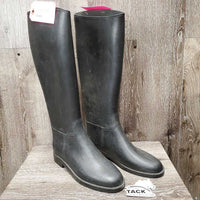 PR Rubber Pull on Tall Riding Boots *gc, mnr paint?stain, faded, clean, dusty
