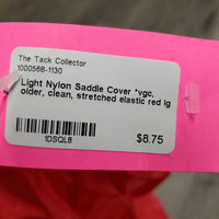 Light Nylon Saddle Cover *vgc, older, clean, stretched elastic

