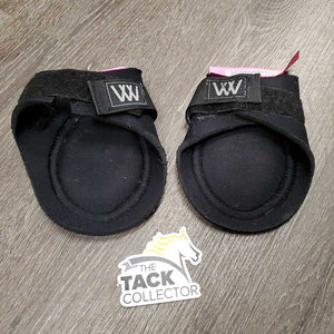 Pr Neoprene Hind Boots, velcro *gc, rubs, clean, mnr hair, pilly edges