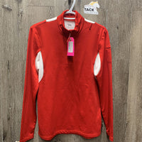 LS Fleece Lined Shirt, 1/4 Zip Up *vgc, mnr hair
