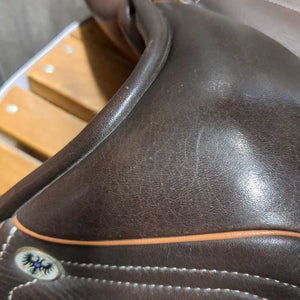 17.5 M *5" JA Saddlery Close Contact, 2 Billet Guards, Foam Panels, Med/Lg Front & Back Blocks, Flaps: 13.5"L x 13.5"W