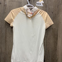 SS Show Shirt, attached back collar *xc, mnr stains, seam puckers
