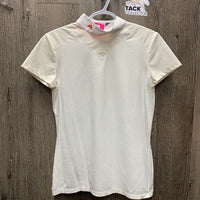 SS Show Shirt, attached back collar *xc, v.mnr stains
