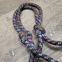 Soft Thick Nylon Rope Halter, Attached Lead Rope *gc, dirty, stains, frays, snags & rubs
