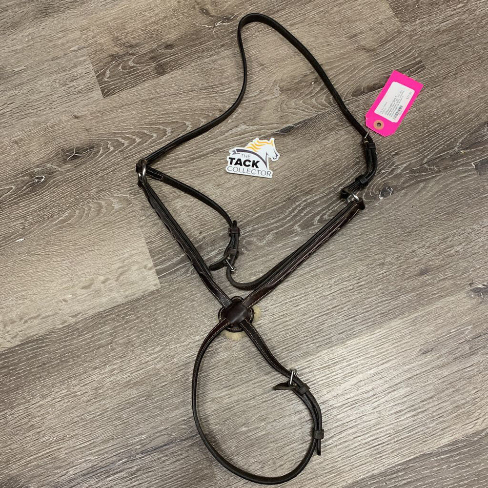 FS/Rsd Padded Figure 8 Noseband, Fleece *vgc, mnr dirt, rubs & flattened fleece, creases, scraped edges