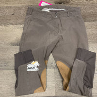 Euroseat Breeches *gc, seam puckers, faded, knees: mnr rubs, pills & undone seam stitching
