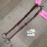 2 Piece Adjustable Running Martingale Attachments, snaps *vgc, dirty, stiff, creases