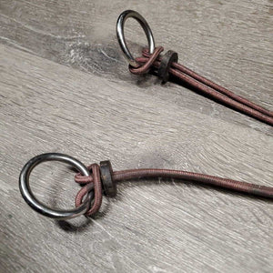 2 Thin Nylon Rope Gag Bit Attachments *gc, mnr dirt & stains, crackles