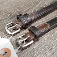 Pr Soft Leather Cheek Pieces *xc/vgc, clean, scuffs