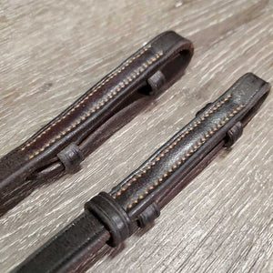 Pr Soft Leather Cheek Pieces *xc/vgc, clean, scuffs