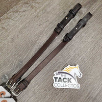 Pr Soft Leather Cheek Pieces *xc/vgc, clean, scuffs