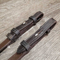 Pr Soft Leather Cheek Pieces *xc/vgc, clean, scuffs