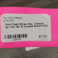 Thick Flash Strap Only, 1 Keeper *gc, mnr dirt & scrapes
