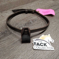 Thick Flash Strap, 2 Keepers, Slip On Noseband Attachment *gc, edge reside, cut end, xholes

