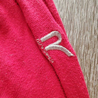100% Cotton Sweater, zipper *gc, pilly, rubs, cracked logo, faded
