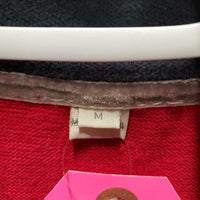 100% Cotton Sweater, zipper *gc, pilly, rubs, cracked logo, faded
