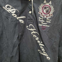 LS Hvy Polo Shirt, 1/4 Button Up *vgc, faded, hairy