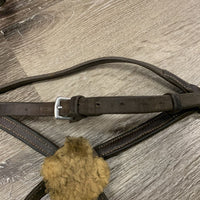 Rsd Leather Figure 8 Noseband *fair, dirty, stained, tacky, clumpy, separating, residue, unstitched edges, stiff, dry, xholes
