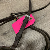 Rsd Leather Figure 8 Noseband *fair, dirty, stained, tacky, clumpy, separating, residue, unstitched edges, stiff, dry, xholes
