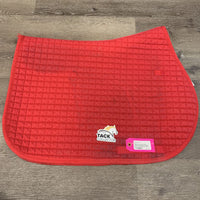 Quilt Jumper Saddle Pad *gc, faded, cut tabs, threads, unstitched, rubs, frayed, clean, curled corners, mnr hair, stains
